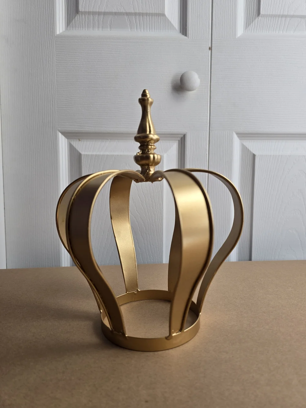 Gold Decorative Crown Centerpiece for Parties Height 9.5in Diameter 4in